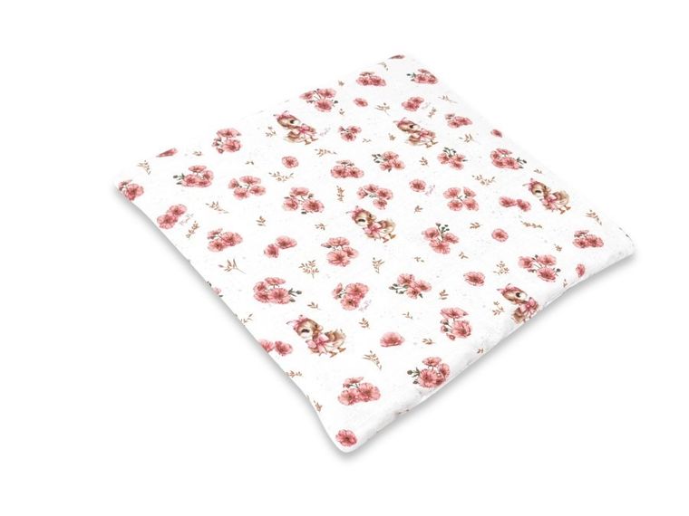 MimiNu, Kaczuszki, płaska poduszka, pudrowy róż, 40-40 cm