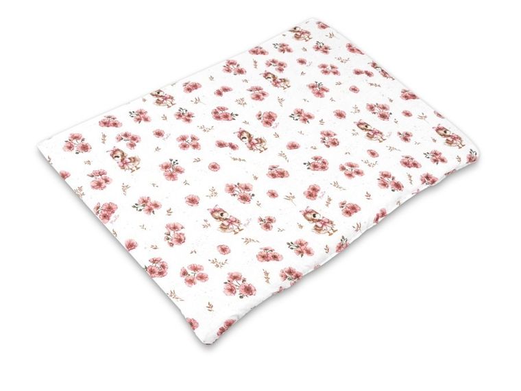 MimiNu, Kaczuszki, płaska poduszka, pudrowy róż, 60-40 cm