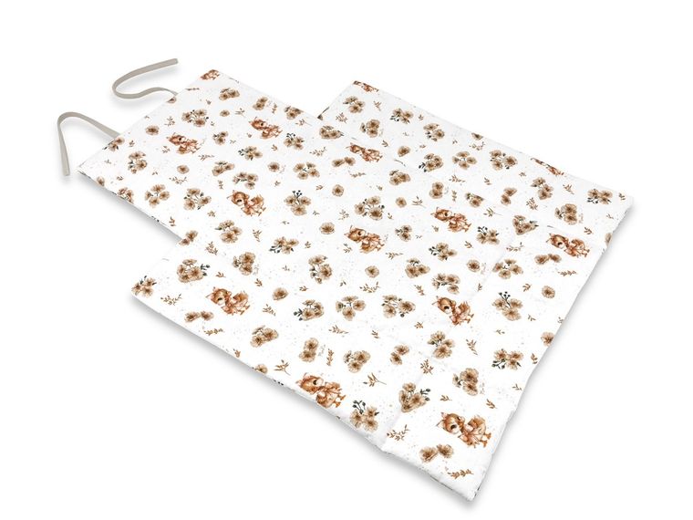 MimiNu, Kaczuszki, przewijak mobilny, bawełna, beż, 70-50 cm