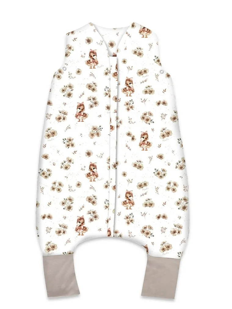 MimiNu, Kaczuszki, śpiworek do spania z nogawkami, beż, TOG 2.5, rozmiar S, 1-2,5 l