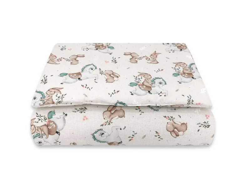 MimiNu, Karuzela, 2-częściowy komplet pościeli z wypełnieniem, 135-100 cm