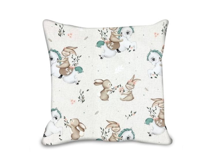 MimiNu, Karuzela, poszewka bawełniana, 40-40 cm