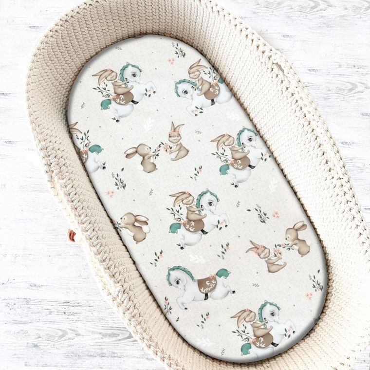 MimiNu, Karuzela, prześcieradło do kołyski, 40-90 cm