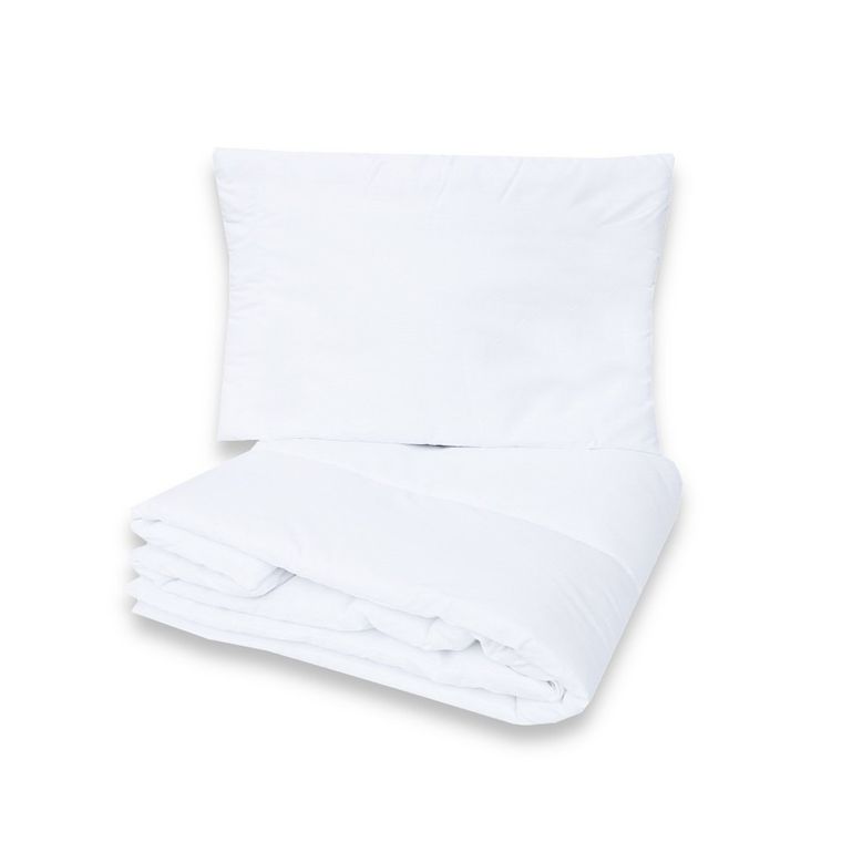 MimiNu, komplet pościeli z mikrofibry, biały, 135-100 cm