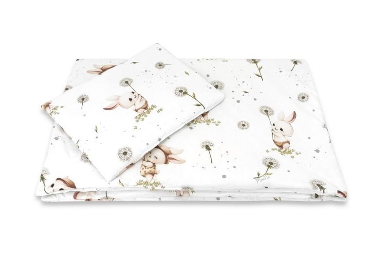 MimiNu, Kotki, 2-częściowy komplet pościeli z wypełnieniem, 100-75 cm