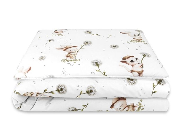 MimiNu, Kotki, 2-częściowy komplet pościeli z wypełnieniem, 120-90 cm