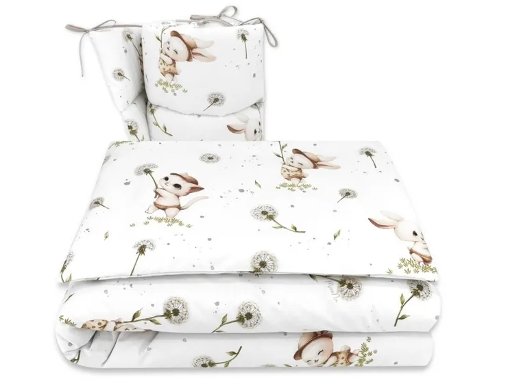 MimiNu, Kotki, 3-częściowy komplet pościeli, 120-90 cm