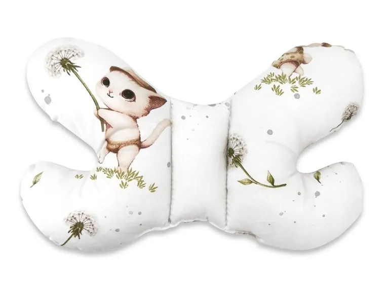 MimiNu, Kotki, poduszka antywstrząsowa, motylek