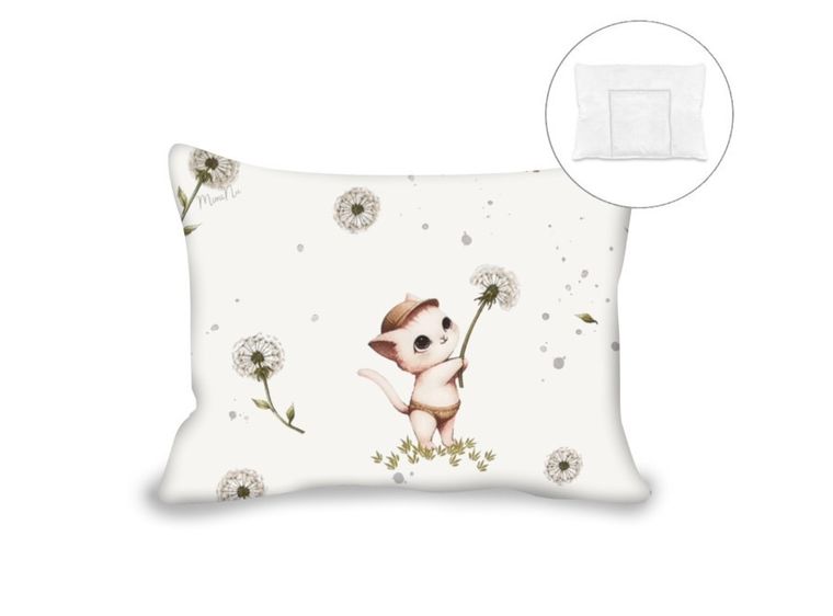 MimiNu, Kotki, poduszka z poszewką, 30-40 cm