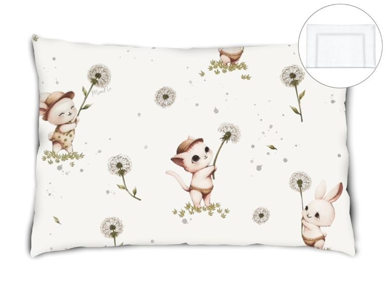 MimiNu, Kotki, poduszka z poszewką, 40-60 cm