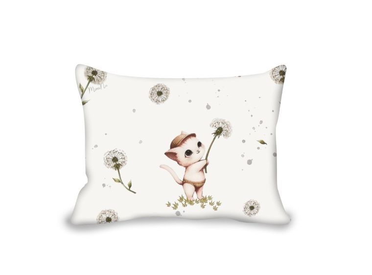 MimiNu, Kotki, poszewka bawełniana, 40-30 cm