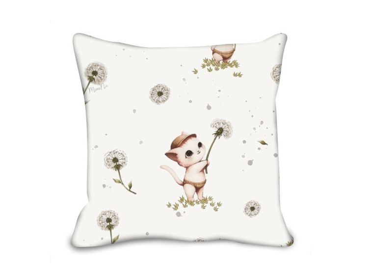 MimiNu, Kotki, poszewka bawełniana, 40-40 cm