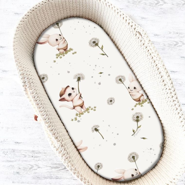 MimiNu, Kotki, prześcieradło do kołyski, 40-90 cm