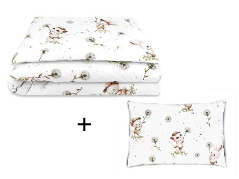 MimiNu, Kotki, Trio, 3-częściowy komplet pościeli, 135-100 cm