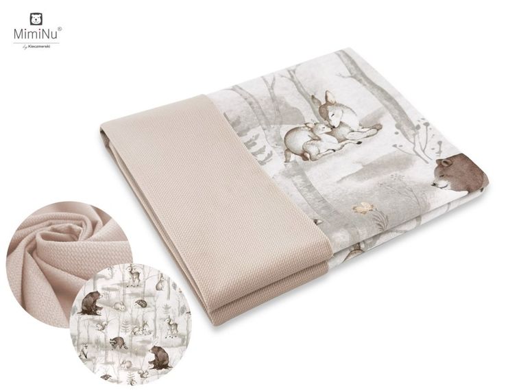 MimiNu, Leśna Kraina, kocyk, velvet, 75-100 cm