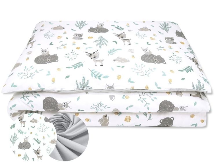 MimiNu, Leśni Przyjaciele, 2-częściowy komplet pościeli, 90-120 cm