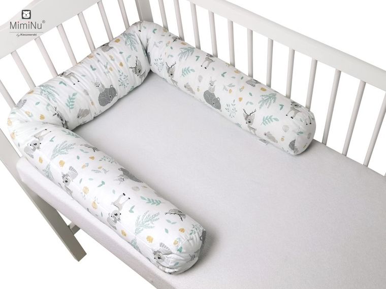 MimiNu, Leśni Przyjaciele, ochraniacz do łóżeczka, wałek, mięta