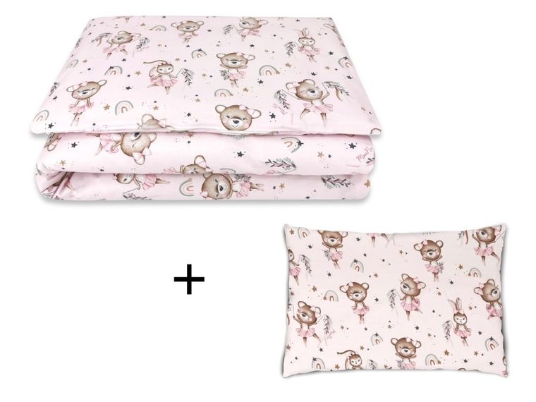 MimiNu, Little Ballerina, 3-częściowy zestaw pościeli, 90-120 cm