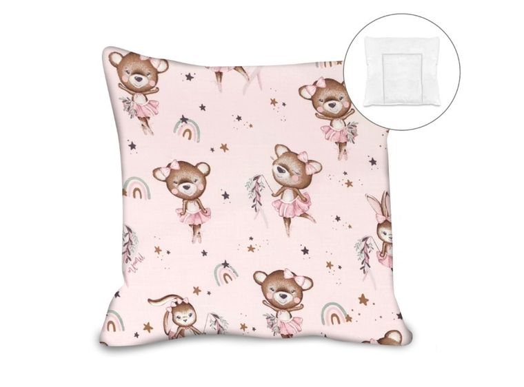 MimiNu, Little Ballerina, poduszka z poszewką, 40-40 cm