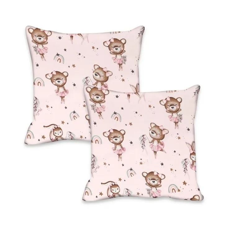 MimiNu, Little Ballerina, poszewka na poduszkę, 40-40 cm, 2 szt.