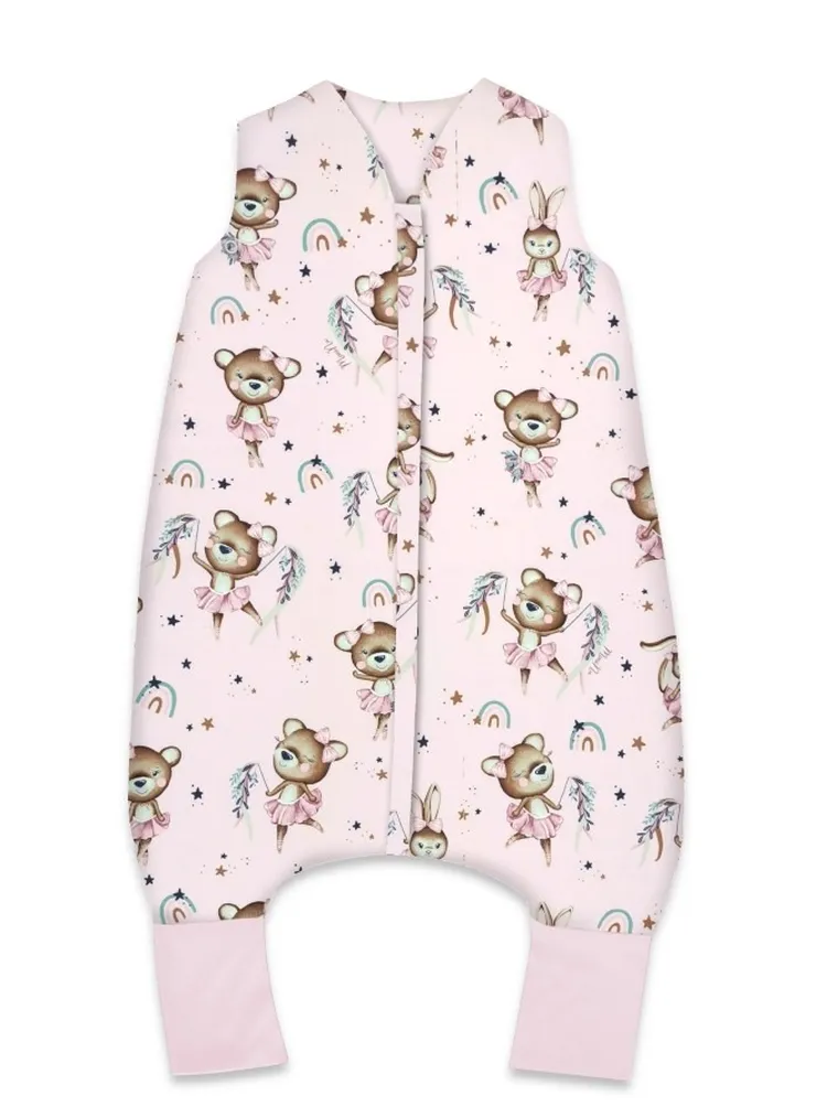 MimiNu, Little Ballerina, śpiworek do spania z nogawkami, całoroczny, TOG 2-2.5, rozmiar S, 1-2,5 l