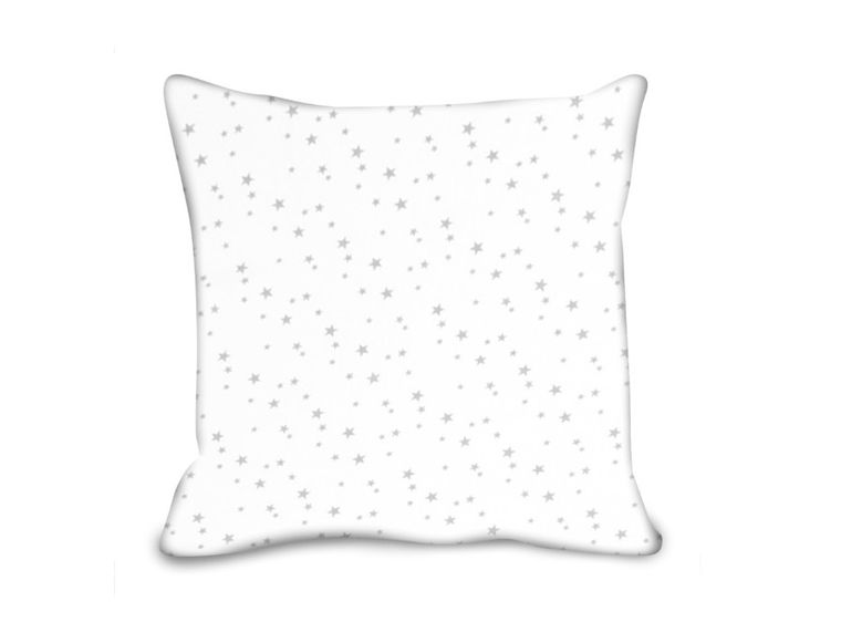 MimiNu, Mini gwiazdki szare, poszewka na poduszkę, 40-40 cm