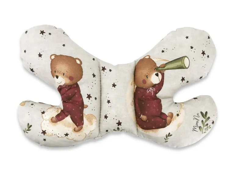 MimiNu, Miś na Księżycu, poduszka antywstrząsowa, motylek