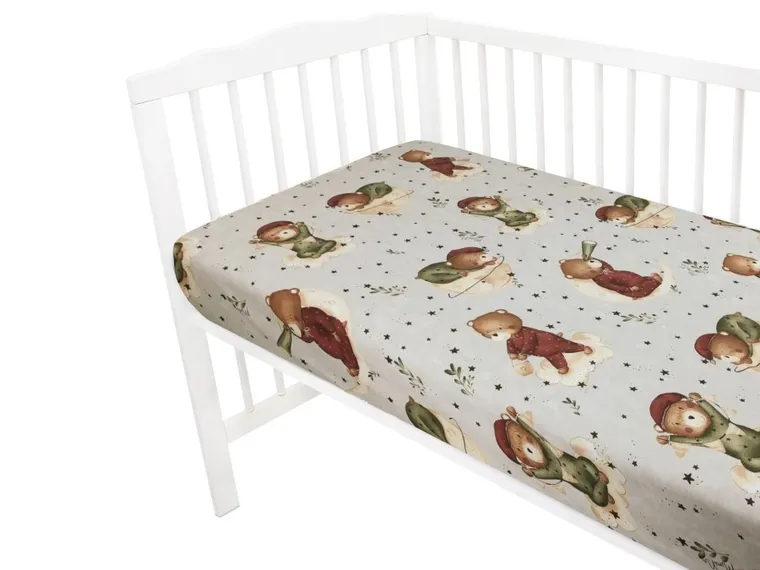 MimiNu, Miś na Księżycu, prześcieradło, 120-60 cm