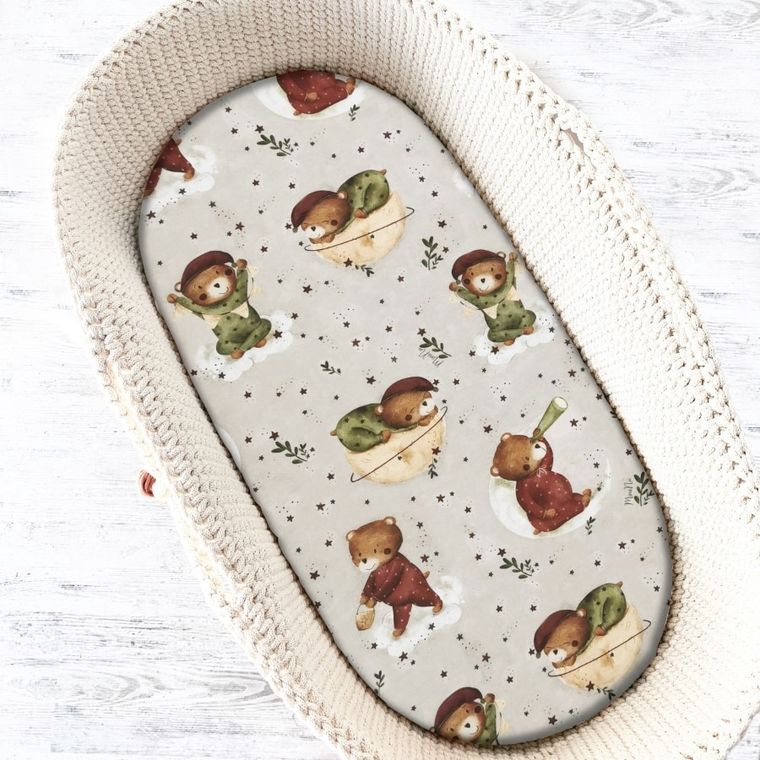 MimiNu, Miś na Księżycu, prześcieradło, 35-80 cm