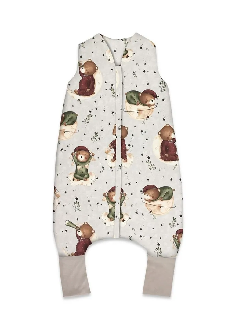 MimiNu, Miś na Księżycu, śpiworek do spania z nogawkami, całoroczny, TOG 2-2.5, rozmiar M, 2-6 l