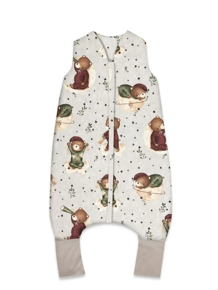 MimiNu, Miś na Księżycu, śpiworek z nogawkami, letni, TOG 0.5, rozmiar M, 2-6 l