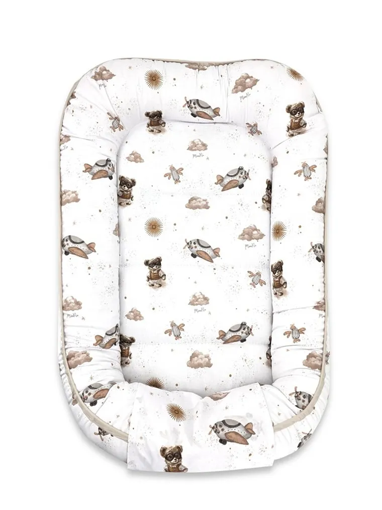 MimiNu, Misie, kokon, gniazdo niemowlęce, beż, 55-75 cm