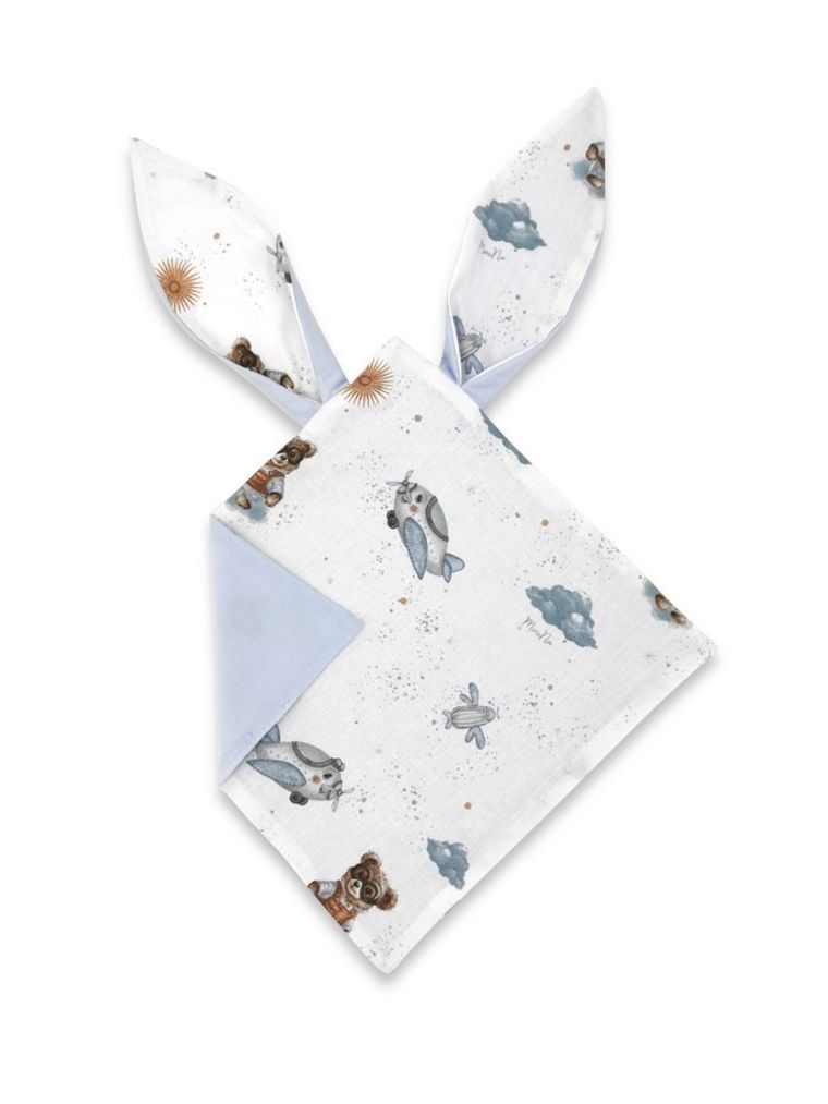 MimiNu, Misie, maskotka sensoryczna, jersey, błękit