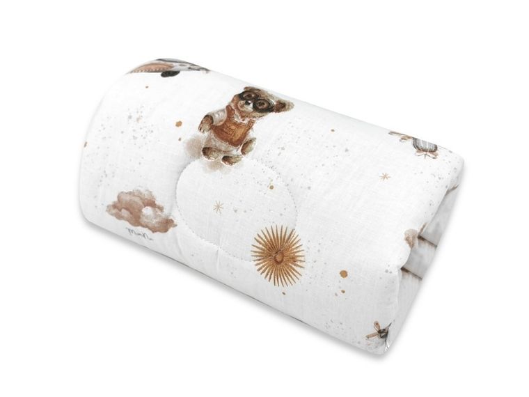 MimiNu, Misie, mufka do karmienia, 25 cm, beż