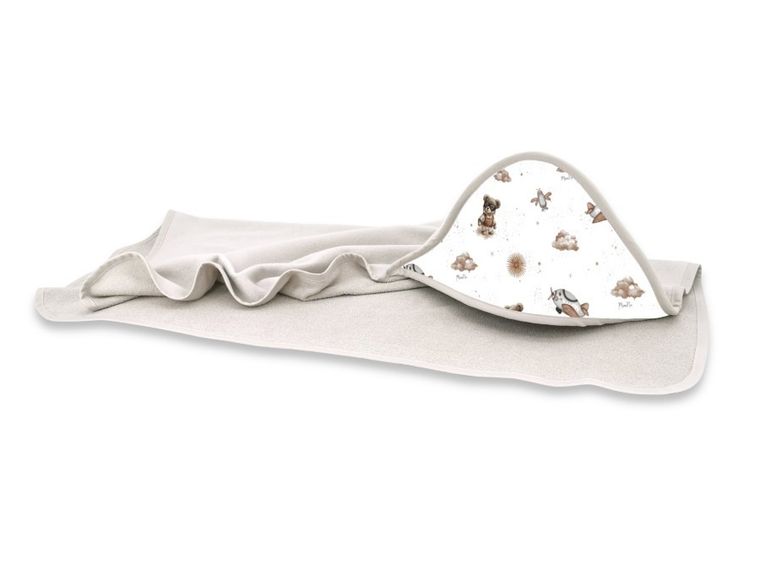 MimiNu, Misie, okrycie kąpielowe termofrotte, beż