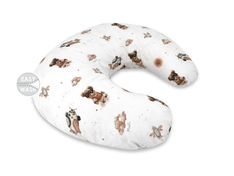 MimiNu, Misie, poduszka do spania i karmienia, beż