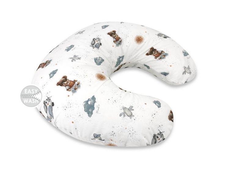 MimiNu, Misie, poduszka do spania i karmienia, błękit