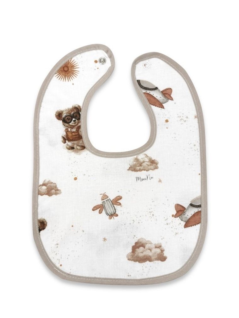 MimiNu, Misie, śliniak wodoodporny, beż