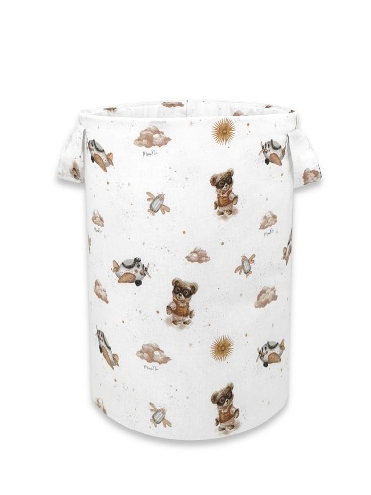 MimiNu, Misie, torba na zabawki, beż