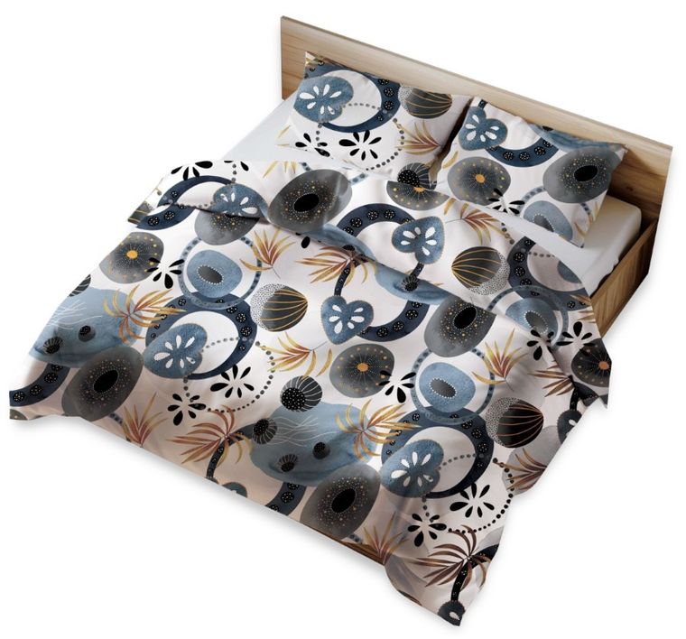 MimiNu, Modern, 3-częściowy komplet pościeli, 140-200 cm + 50-60 cm