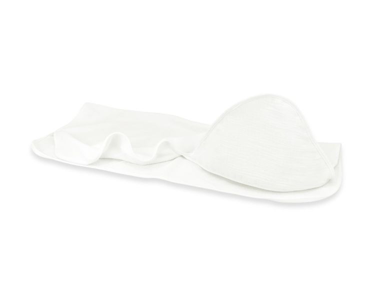 MimiNu, muślinowe okrycie kąpielowe, śmietanka, 80-80 cm