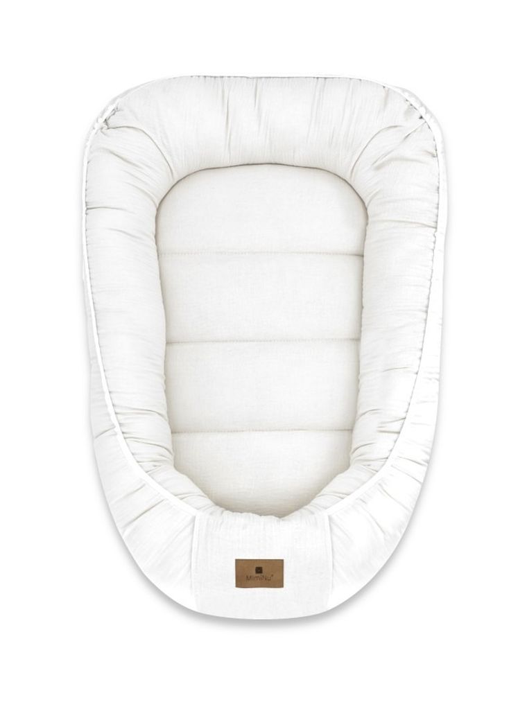MimiNu, muślinowy kokon niemowlęcy, śmietanka
