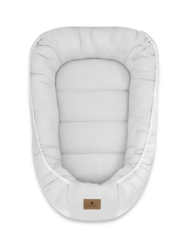 MimiNu, muślinowy kokon niemowlęcy, szary
