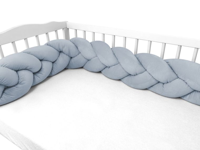 MimiNu, ochraniacz warkocz, velvet, jeans, 240-250 cm