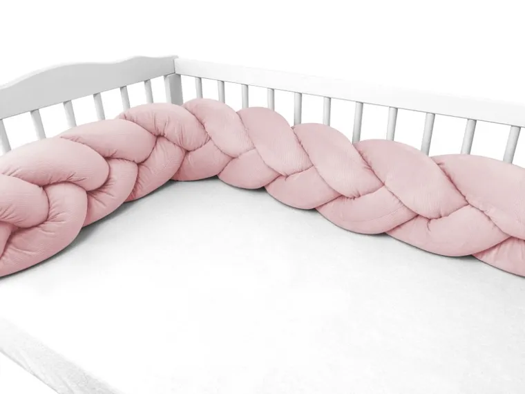 MimiNu, ochraniacz warkocz, velvet, malina, 240-250 cm