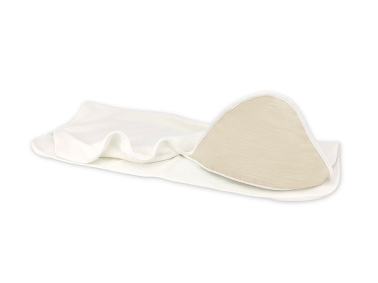 MimiNu, okrycie kąpielowe, muślin, ciepły beż, 100-100 cm