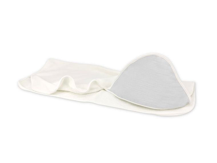 MimiNu, okrycie kąpielowe, muślin, szary, 100-100 cm