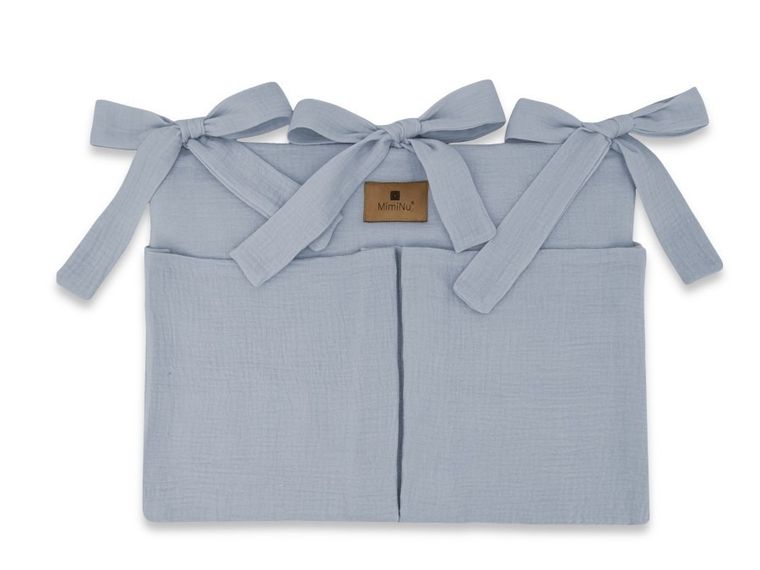 MimiNu, Oslo, przybornik muślinowy, jeans