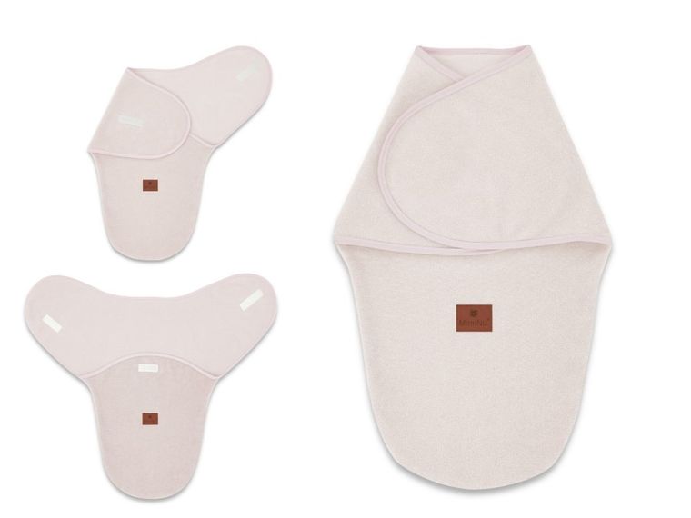 MimiNu, otulaczek do spania, antykolkowy, termofrotte, pudrowy róż, 56-52 cm