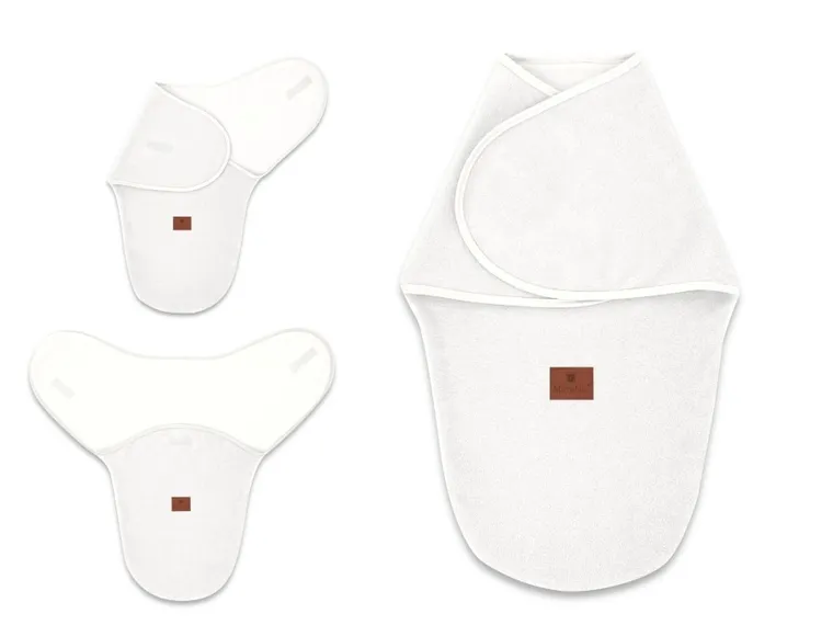 MimiNu, otulaczek do spania, antykolkowy, termofrotte, śmietanka, 56-52 cm